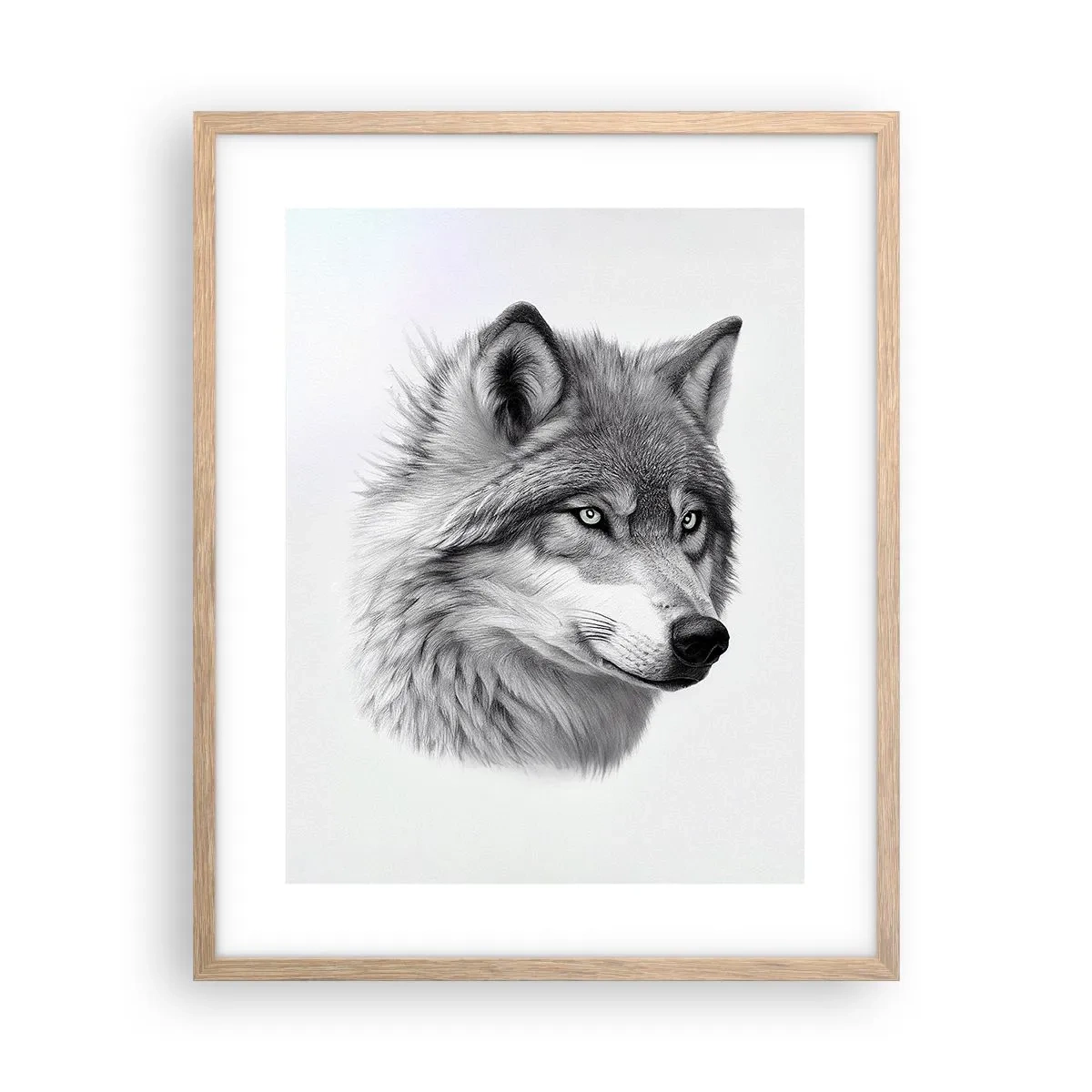 Plakát v rámu světlý dub - Alfa – bezpochybně - 40x50 cm