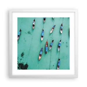 Plakát v bílém rámu - V radostném očekávání - 40x40 cm