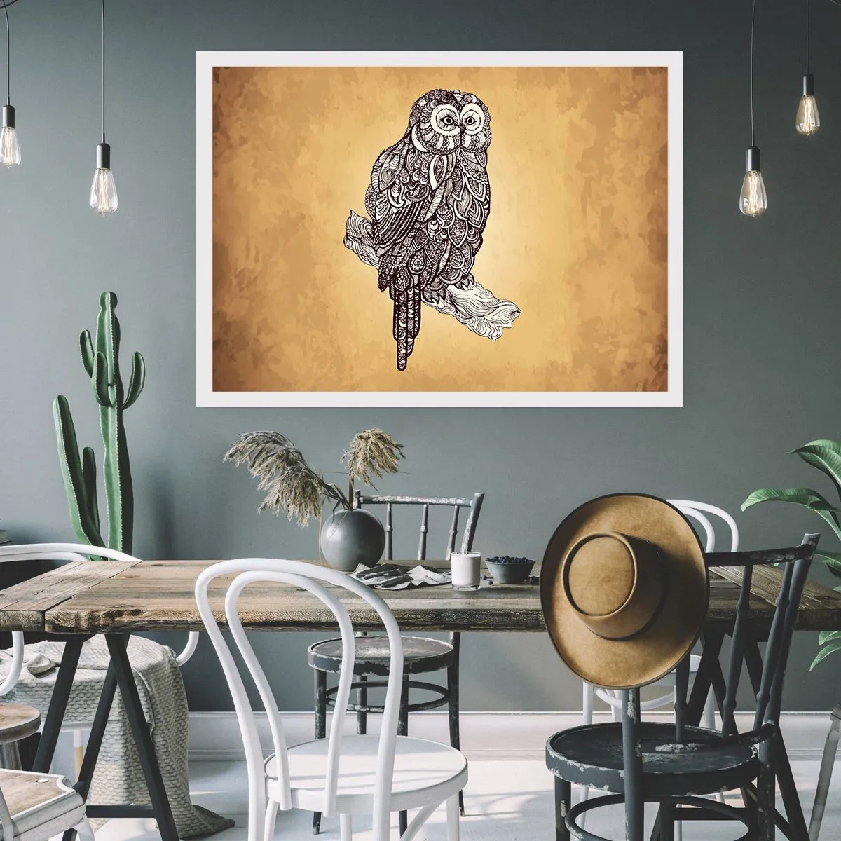 Plakát - Mistrovské ornamenty moudrosti - 100x70 cm