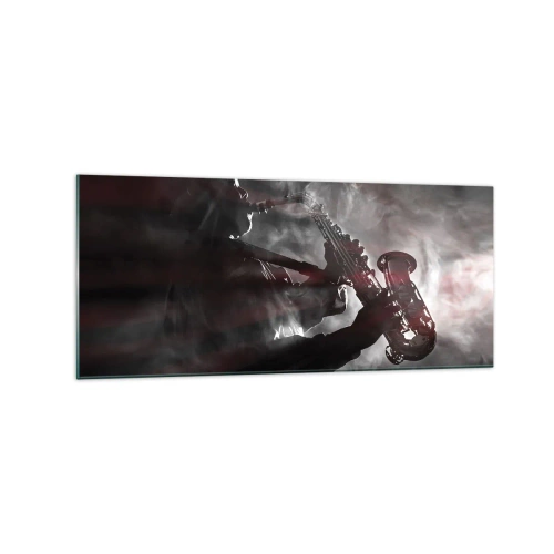 Obraz na skle - V oparu jazzu - 120x50 cm