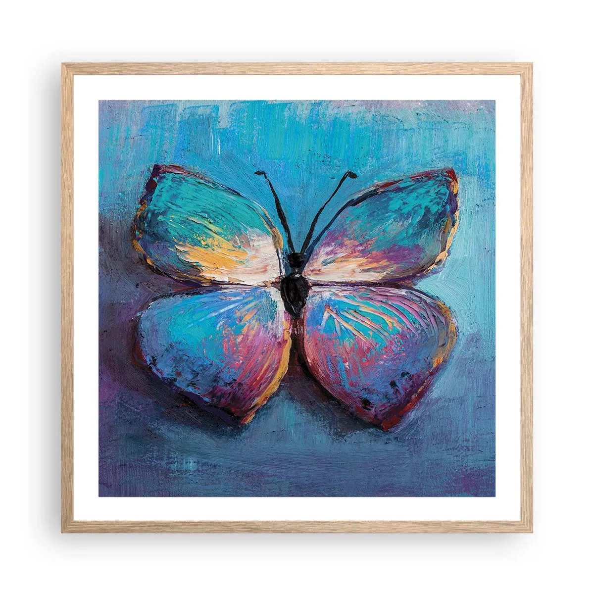 Plakát v rámu světlý dub - V celé své kráse - 60x60 cm