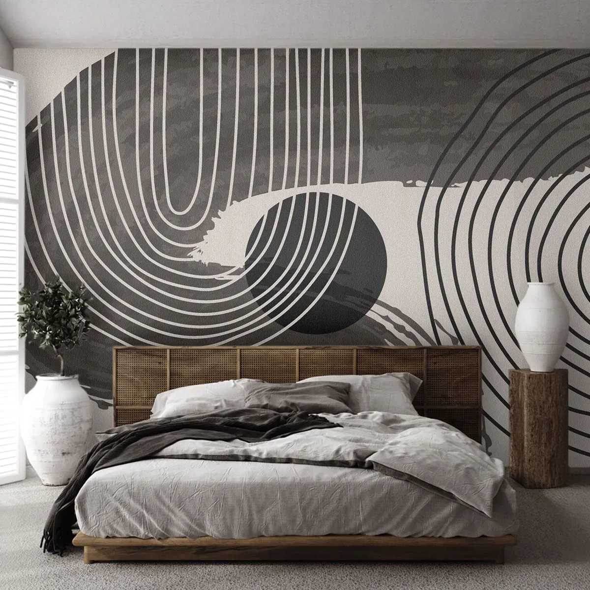 Fototapeta Premium Sand - Ovál vítězí - Abstrakce, Minimalismus, Kus - 100x70 cm