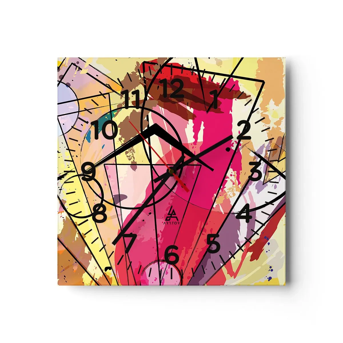 Nástěnné hodiny - Výbuch - 30x30 cm