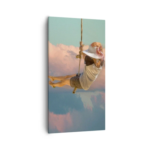 Obraz na plátně - Hra v oblacích - 55x100 cm
