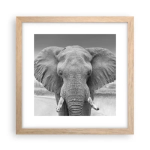 Plakát v rámu světlý dub - Vítejte v mém světě - 30x30 cm