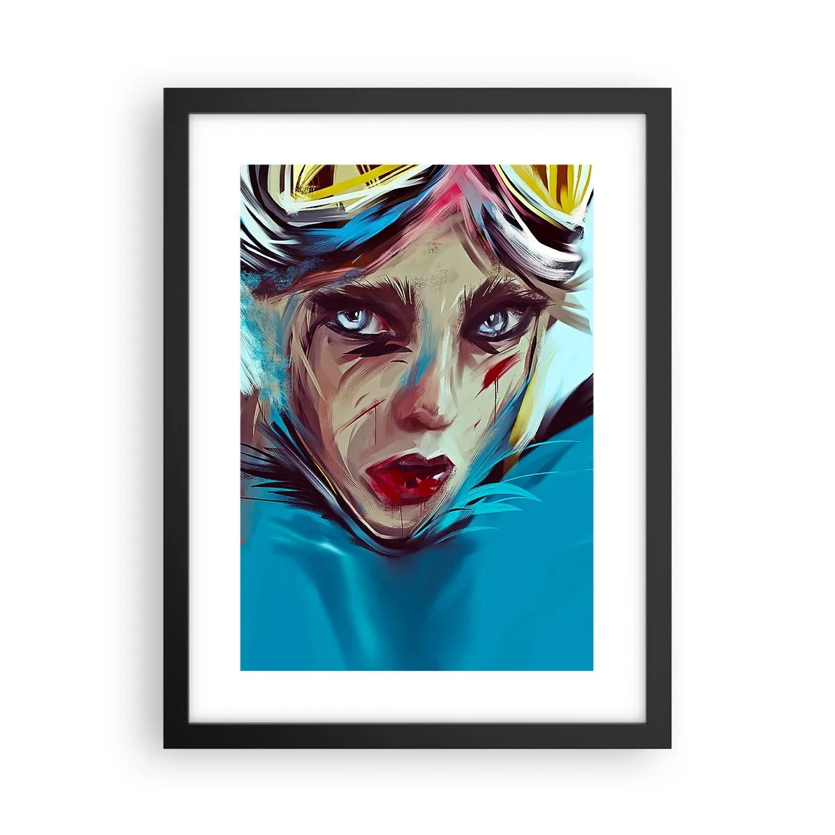 Plakát v černém rámu - Silniční válečnice - 30x40 cm