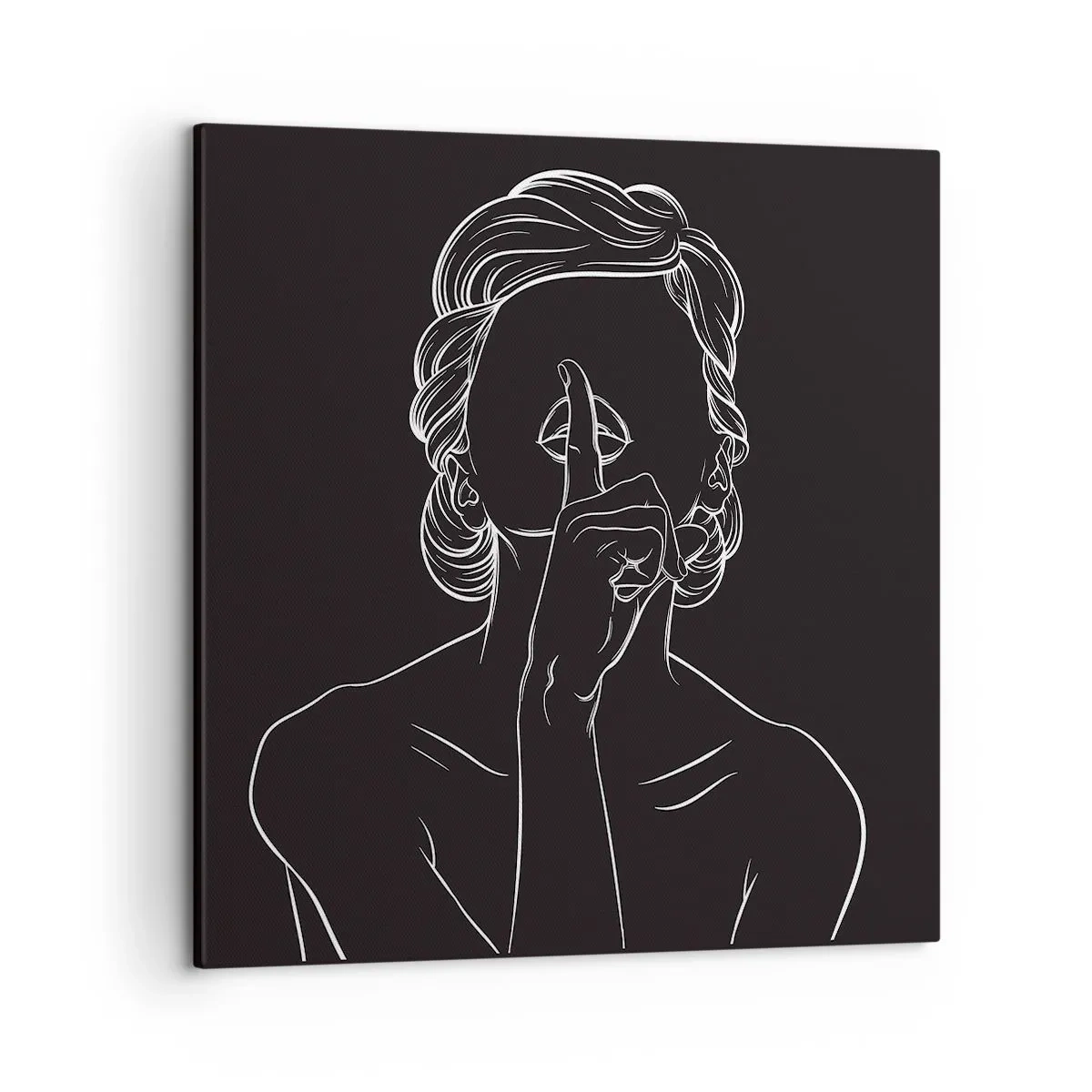 Obraz na plátně - Krása rozkvétá v tichu - 50x50 cm