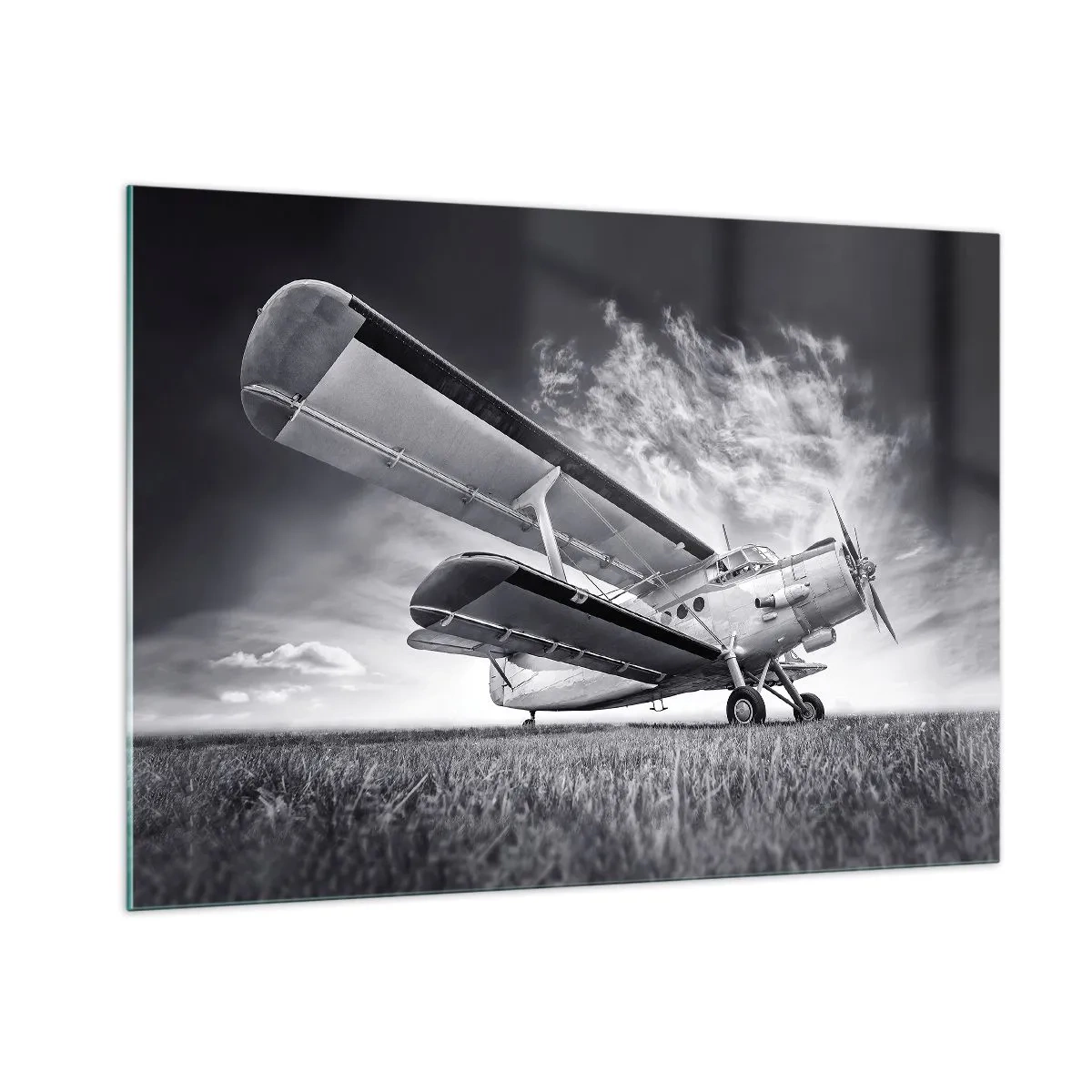 Obraz na skle - Okřídlený poutník - 100x70 cm