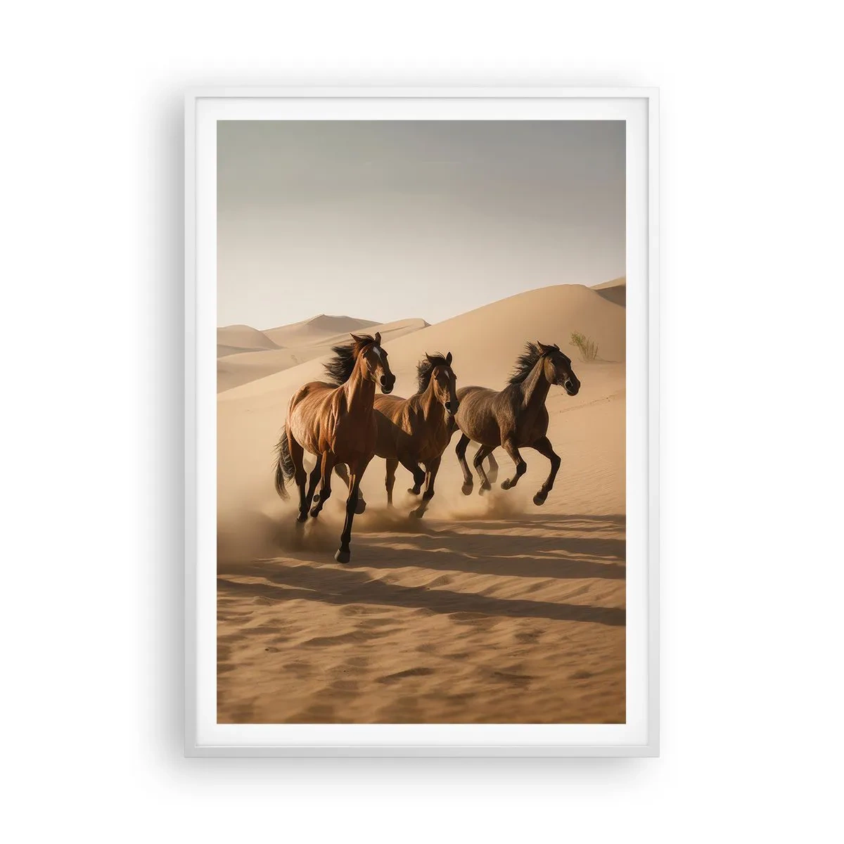 Plakát v bílém rámu - Volné jako vítr - 70x100 cm