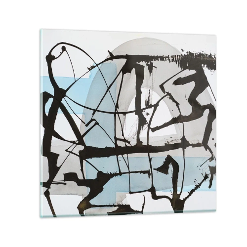 Obraz na skle - Přesto modrá - 70x70 cm