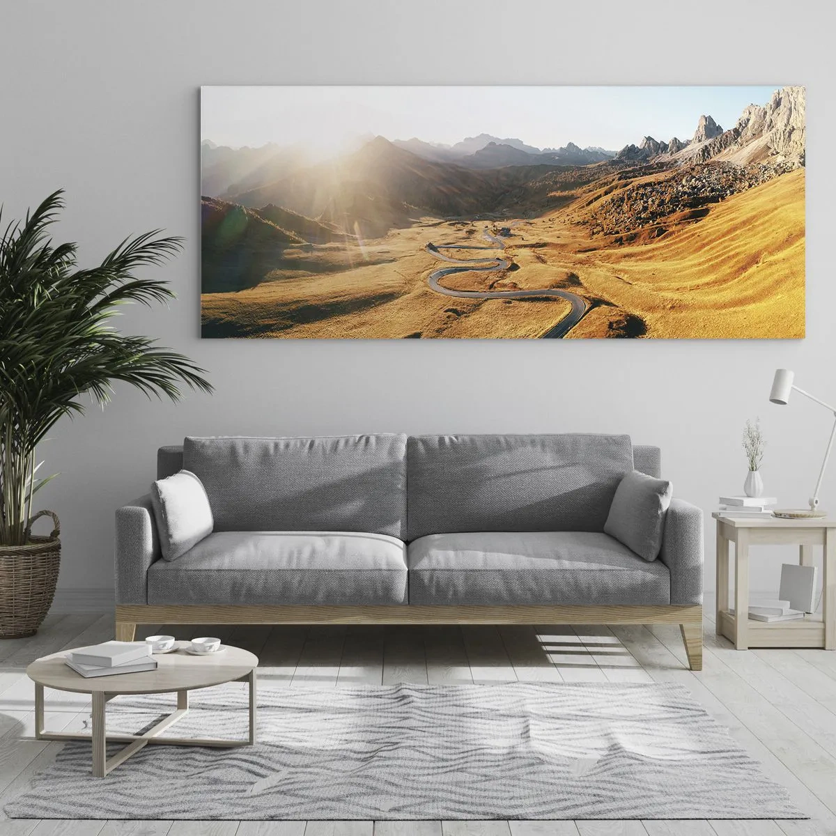 Obraz na skle - Ve zlatém údolí - 120x50 cm
