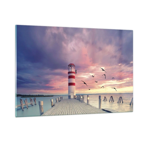 Obraz na skle - Čas jít do přístavu - 120x80 cm