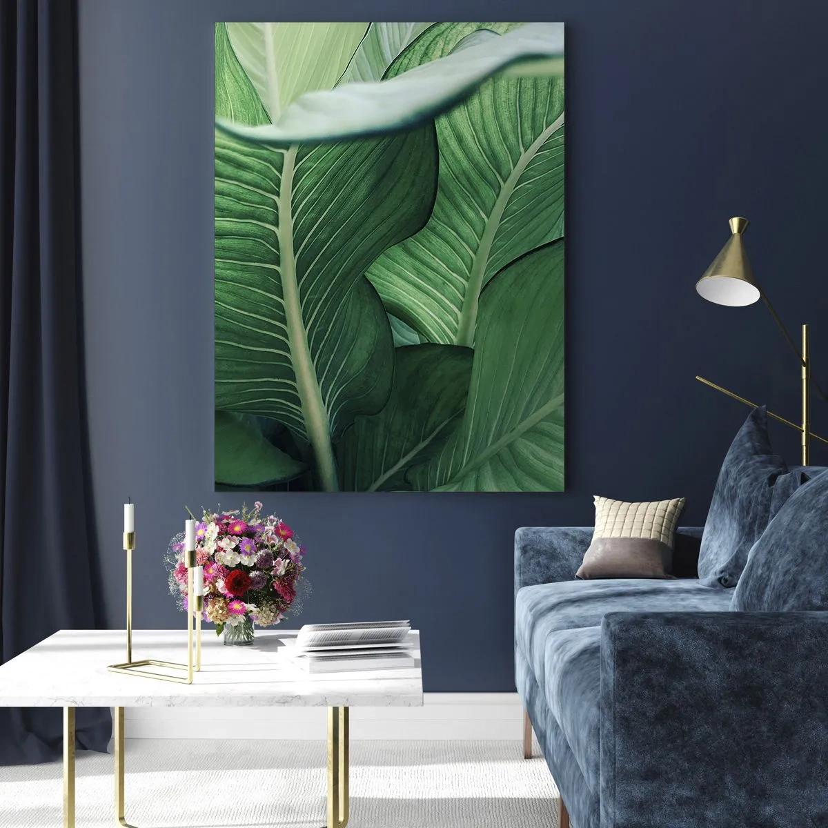 Obraz na skle - Intenzivně zelený život - 70x100 cm