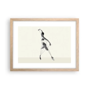 Plakát v rámu světlý dub - V divadle světa - 40x30 cm