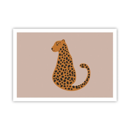Plakát - Leopardní vzor je v módě - 100x70 cm