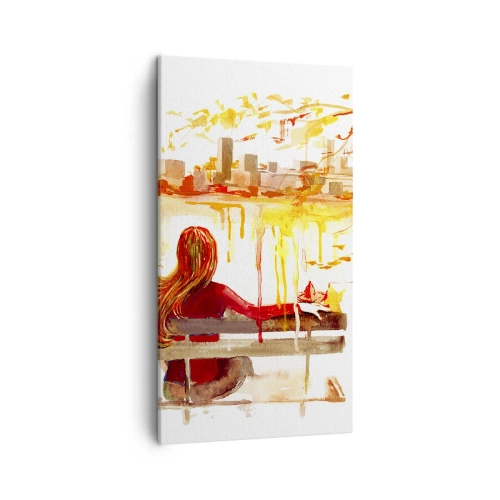 Obraz na plátně - Okamžik zamyšlení - 45x80 cm