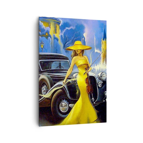 Obraz na plátně - Nokturno pro housle a lásku - 70x100 cm