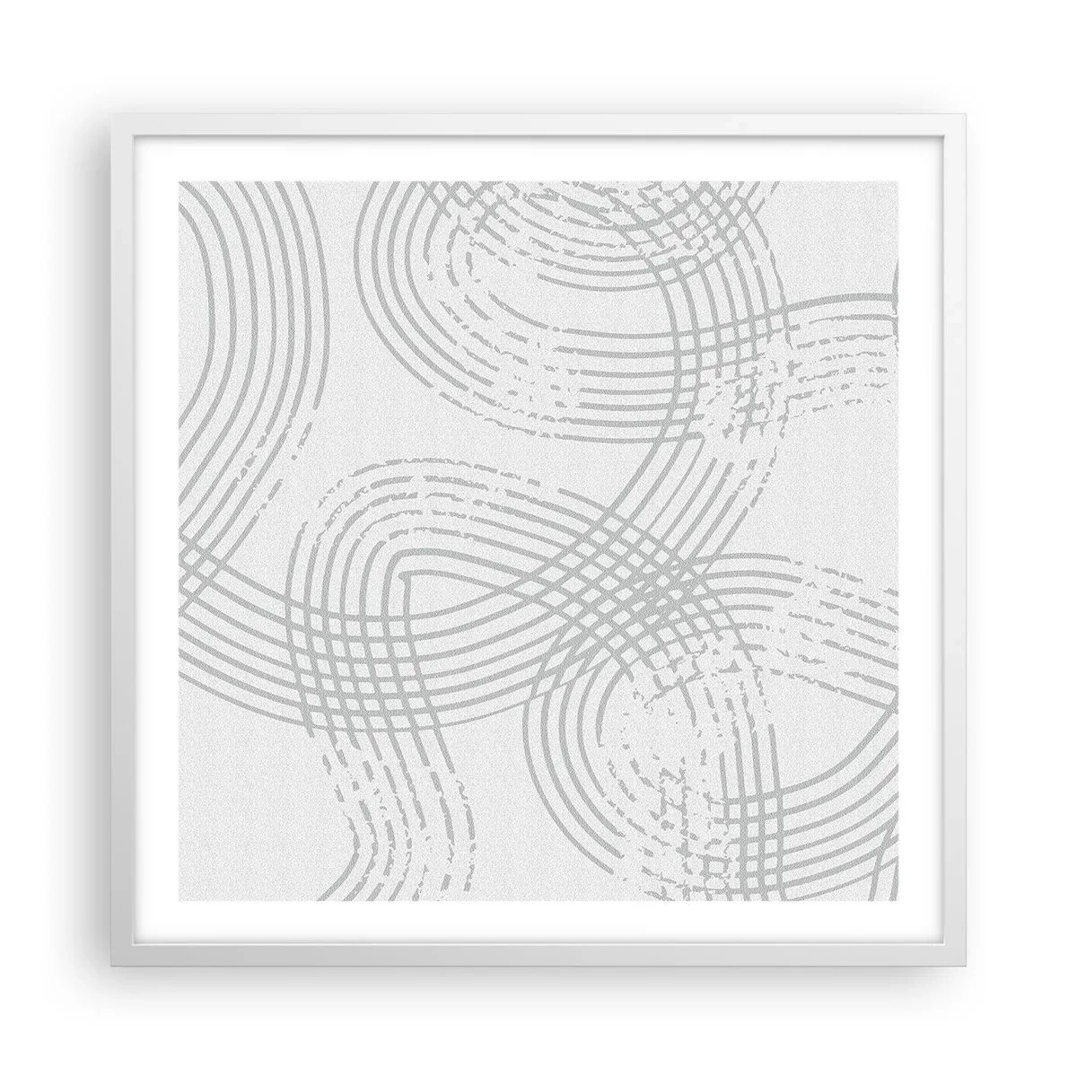 Plakát v bílém rámu - Snadné východisko neexistuje - 60x60 cm