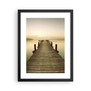 Plakát v černém rámu - Rozbřesk, svítání, světlo - 30x40 cm