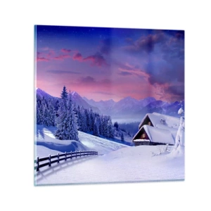 Obraz na skle - Tichá noc - 70x70 cm