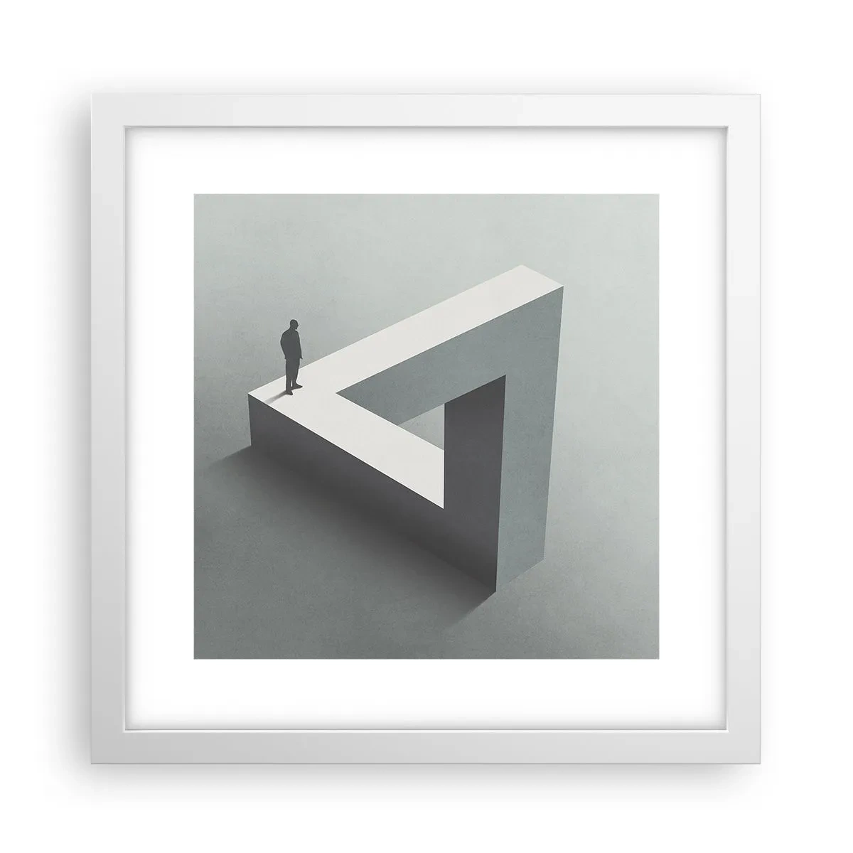 Plakát v bílém rámu - A přece je to možné - 30x30 cm