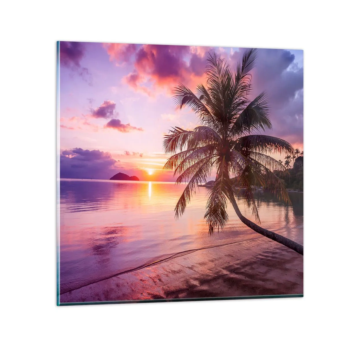 Obraz na skle - Blahobyt až po okraj - 50x50 cm