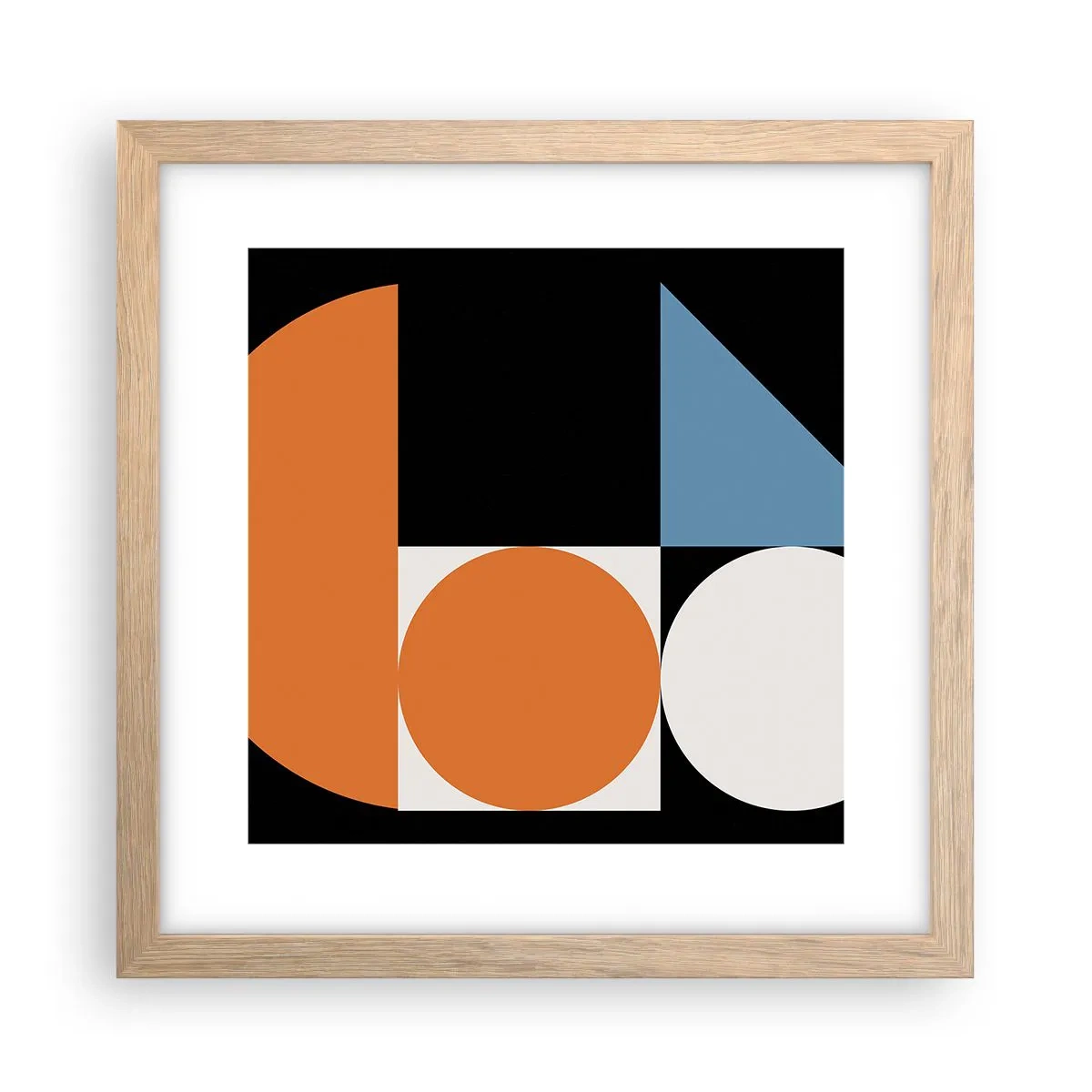Plakát v rámu světlý dub - Figurínový systém - 30x30 cm