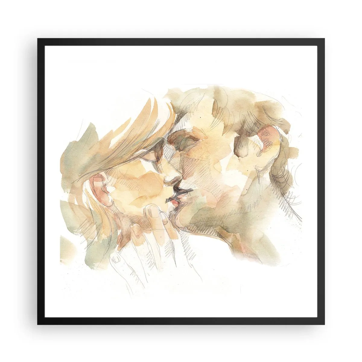 Plakát v černém rámu - Nalezena polovina? - 60x60 cm