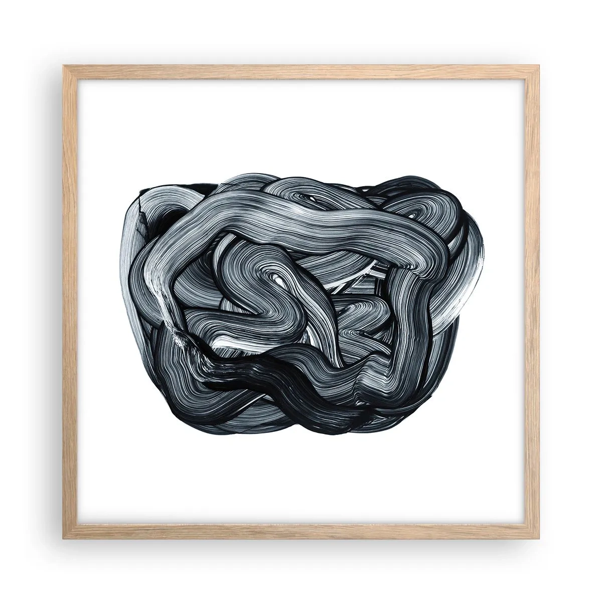 Plakát v rámu světlý dub - Není to tak jednoduché - 50x50 cm