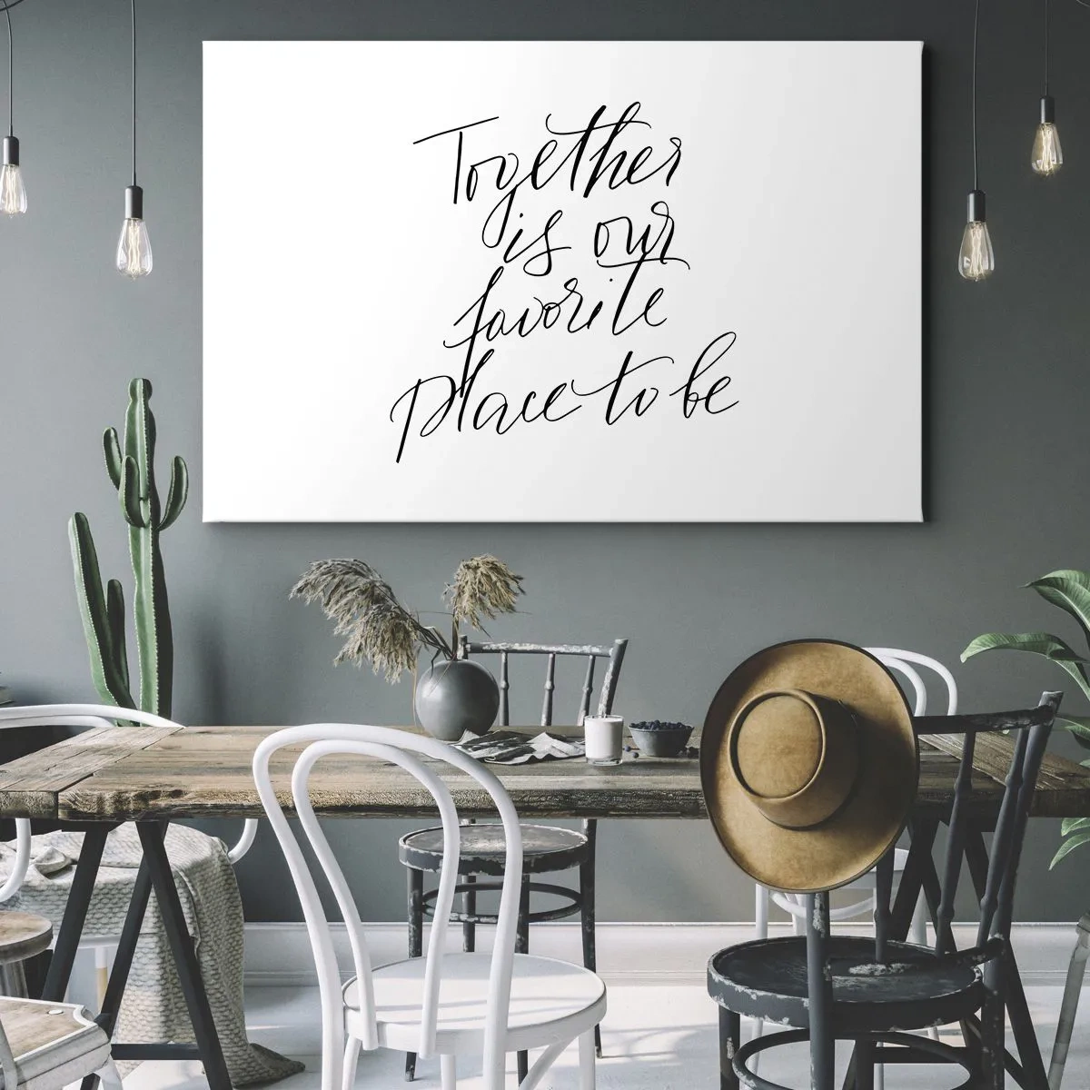 Obraz na plátně - Typografický nápis v elegantním stylu na bílém pozadí - 70x50cm - Cítíte to také? - Moderní nástěnná dekorace do obývacího pokoje a ložnice ARTTOR