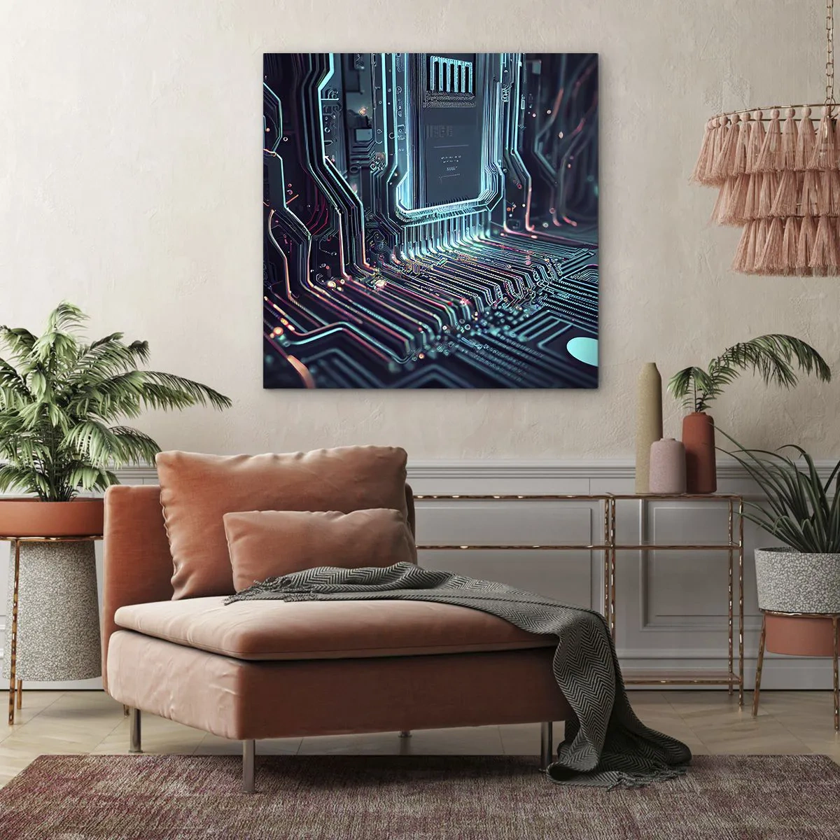 Obraz na plátně - Jen tak přemýšlím… - 50x50 cm