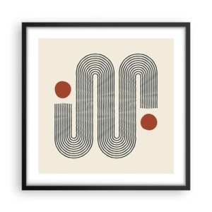 Plakát v černém rámu - Od začátku do konce - 50x50 cm