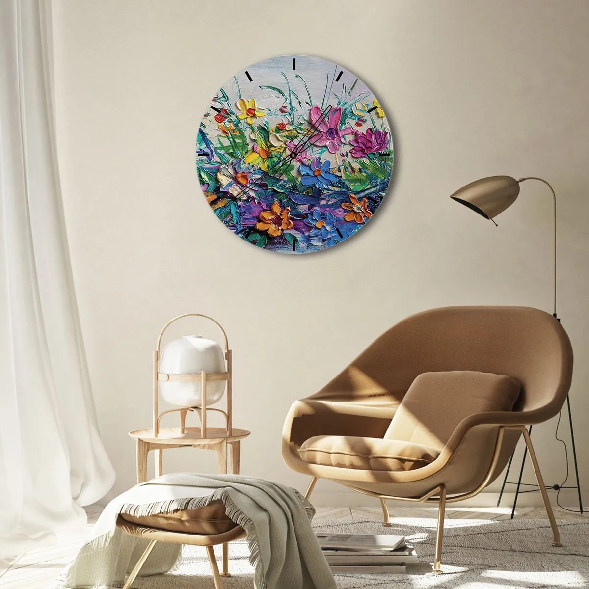 Nástěnné hodiny - Vůbec ne zátiší - 40x40 cm