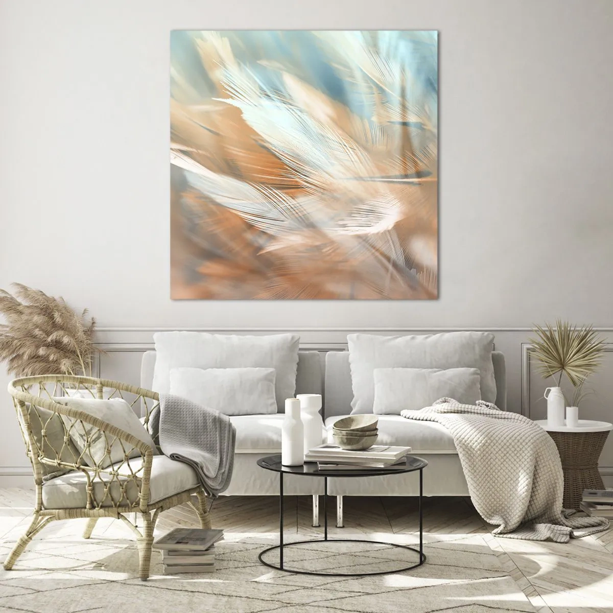 Obraz na skle - V krajině něhy - 70x70 cm
