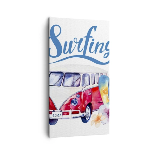 Obraz na plátně - Okurka - klasika pro surfaře - 45x80 cm