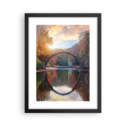 Plakát v černém rámu - Za zrcadlem - 30x40 cm