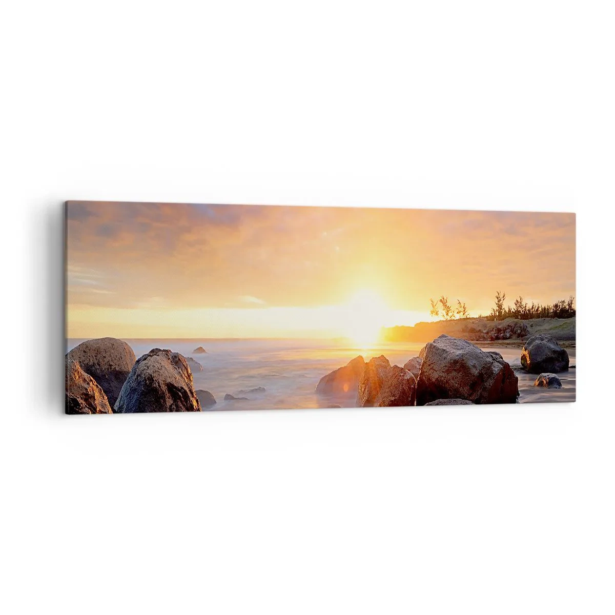 Obraz na plátně - Světlý večerní vánek - 140x50 cm