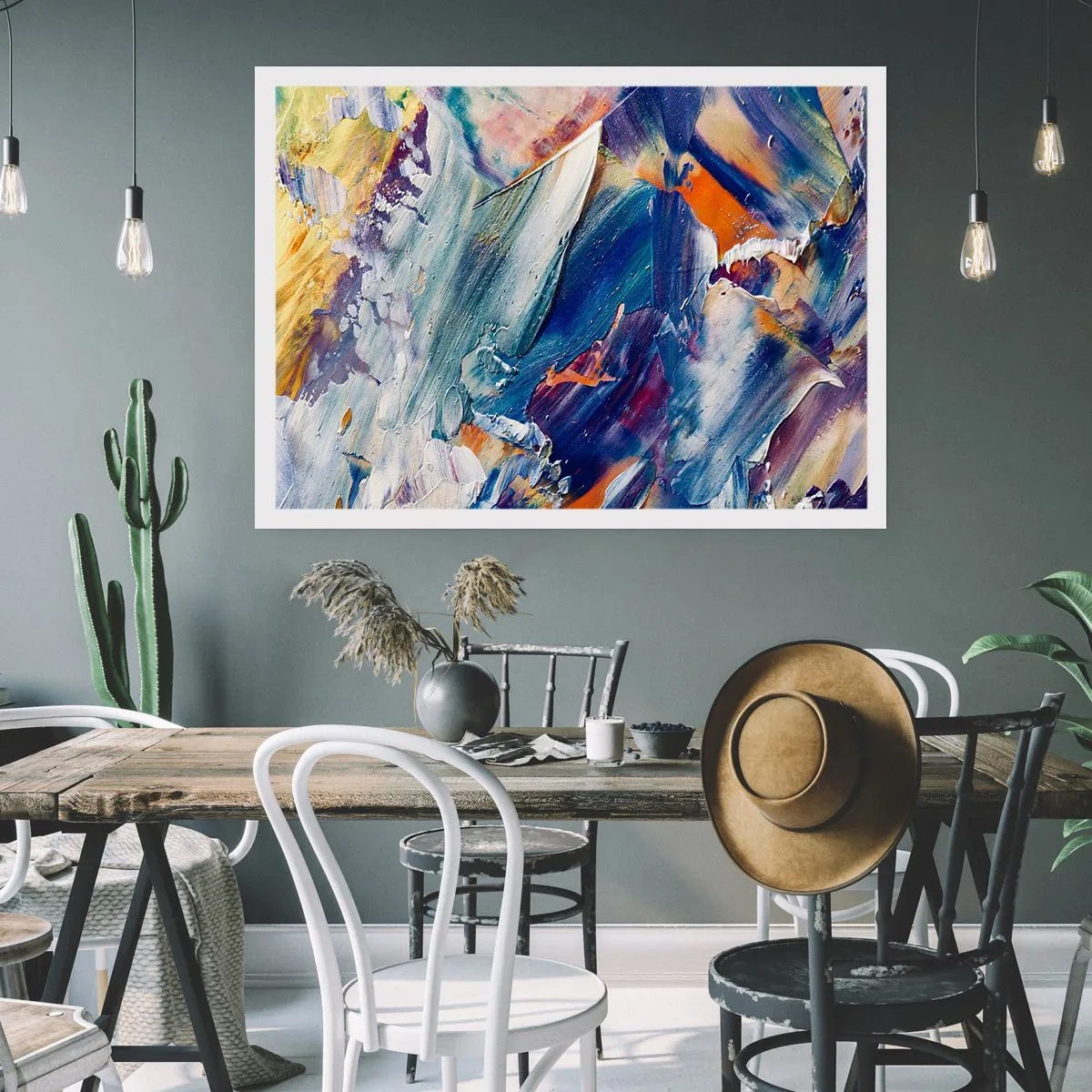 Plakát - Chaos barev - 50x40 cm