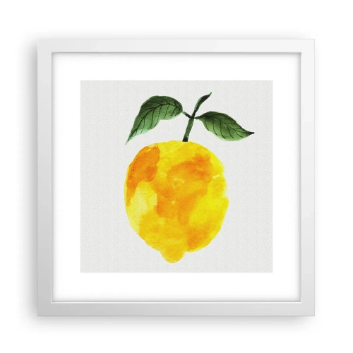Plakát v bílém rámu - Jak poznat chuť slunce - 30x30 cm