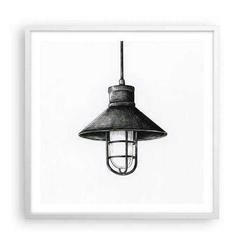 Plakát v bílém rámu - Jako před lety… - 60x60 cm