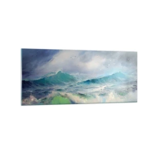 Obraz na skle - „Vichřice zavyla triumfálně…“ - 120x50 cm