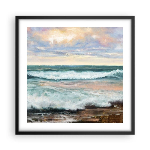 Plakát v černém rámu - Tady uhladíš duši - 50x50 cm