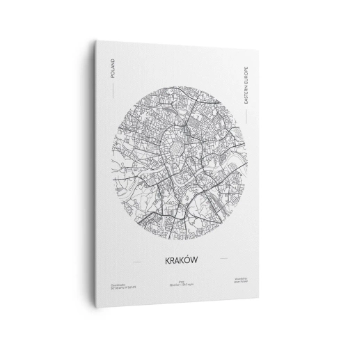 Obraz na plátně - Anatomie Krakova - 70x100 cm
