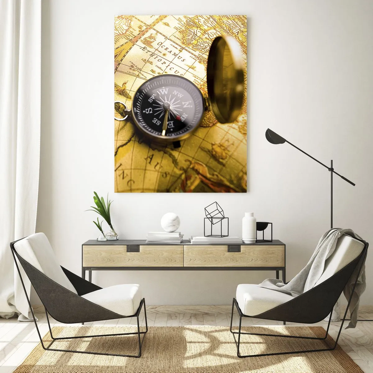 Obraz na skle - Co tak na konec světa? - 50x70 cm