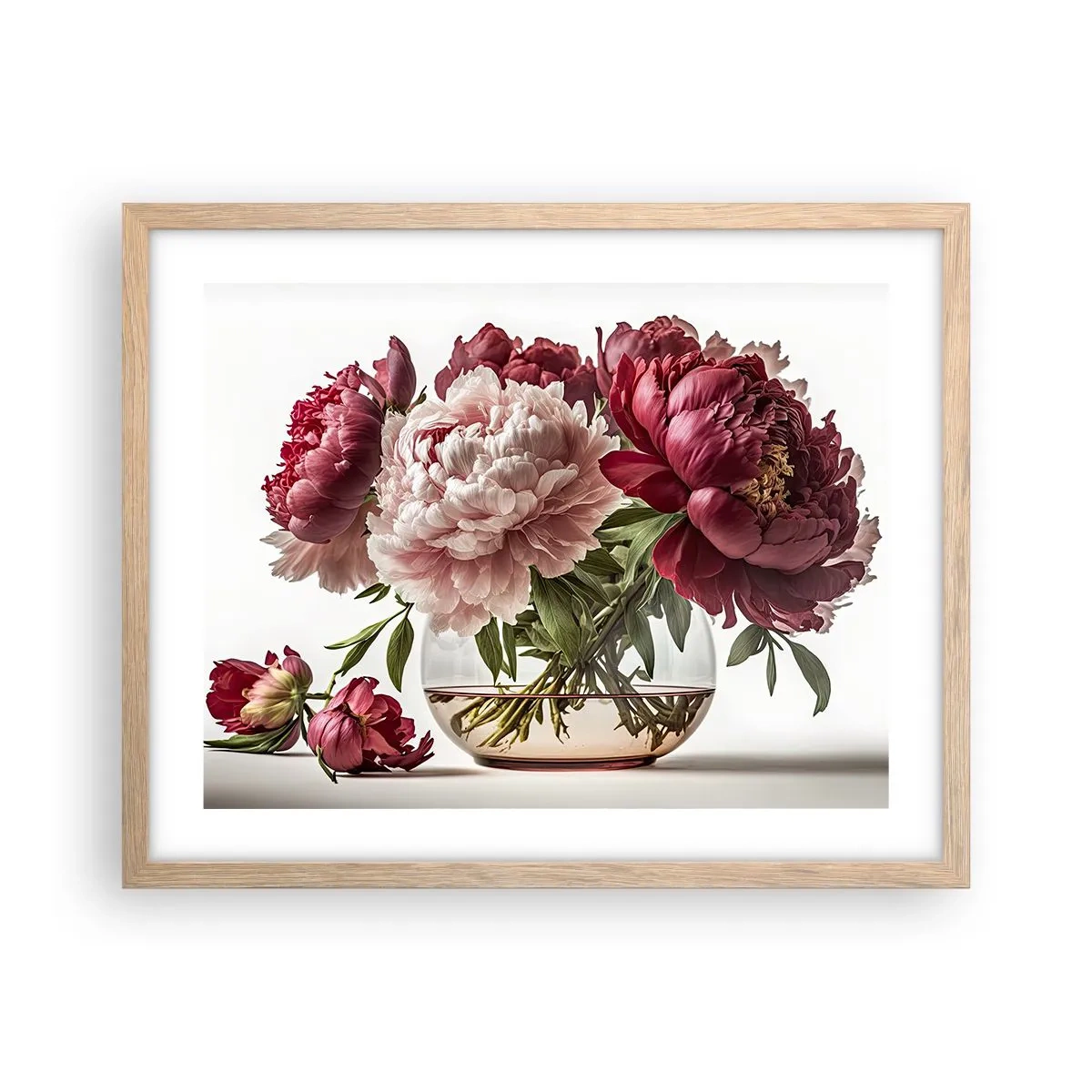 Plakát v rámu světlý dub - V plném rozkvětu krásy - 50x40 cm