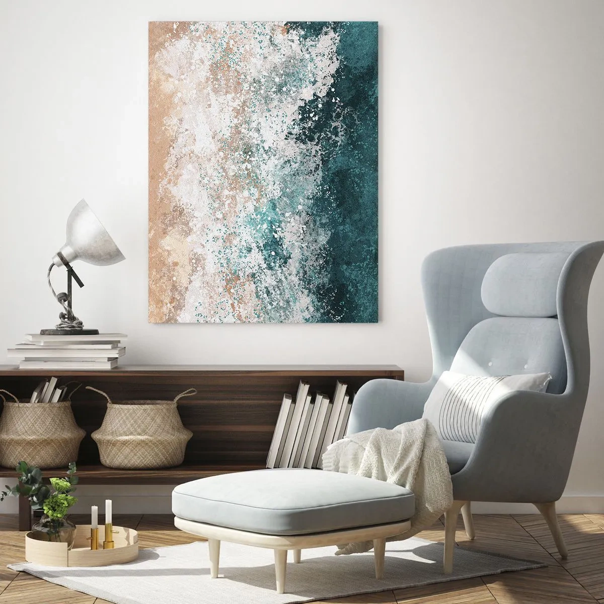 Obraz na skle - Mořské příběhy - 50x70 cm