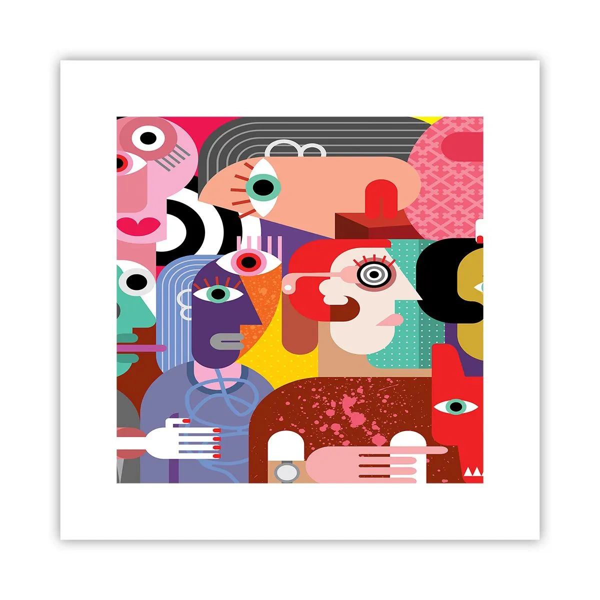 Plakát - My od pána Picassa - 30x30 cm