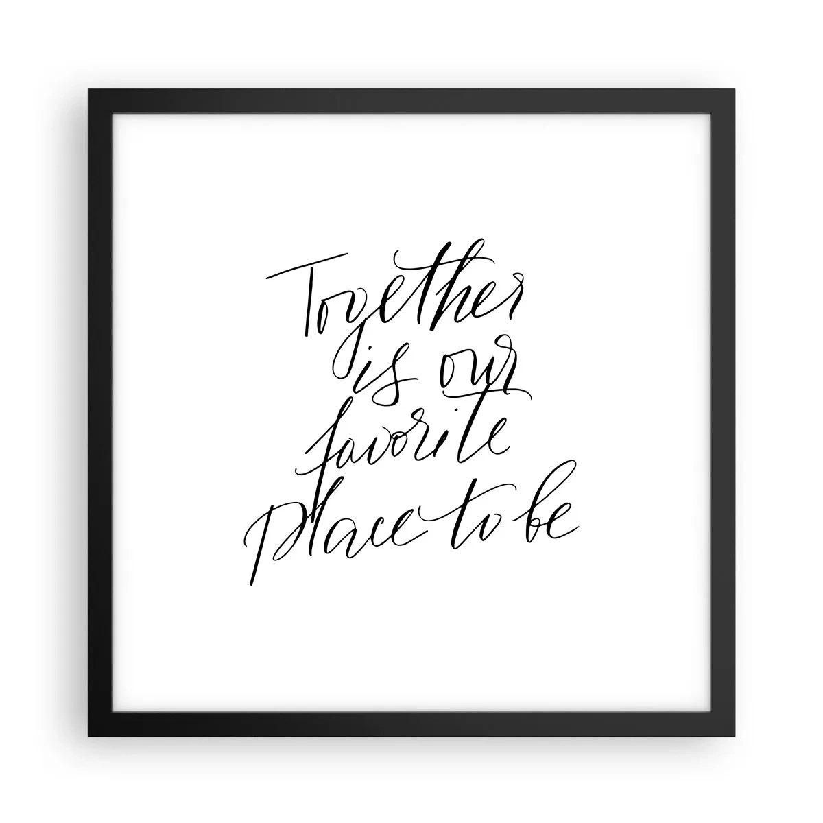 Plakát v černém rámu - Cítíte to také? - 40x40 cm