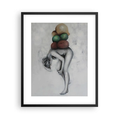 Plakát v černém rámu - Břemeno života - 40x50 cm