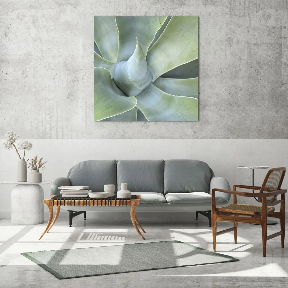 Obraz na skle - Zrození zeleně - 60x60 cm